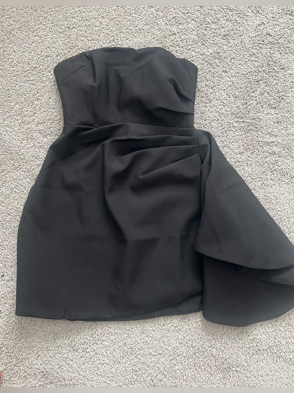 Strapless Black Cocktail Dress